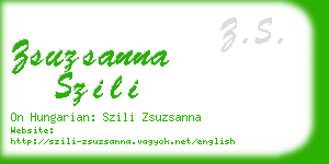 zsuzsanna szili business card